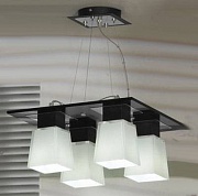 *LUSSOLE  LSC-2503-04 LENTE chrome + black painted white 4*40W �14